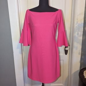 Boston Proper Pink Off Shoulder Mini Dress XS